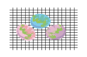 Marbleized easter eggs science experiment